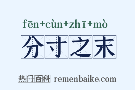 分寸之末是什么意思的图片